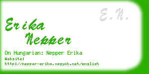 erika nepper business card